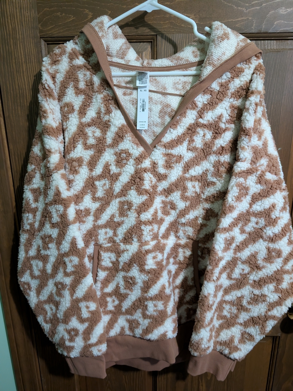 New With Tags PINK Victoria's Secret Sherpa Hoodie Pullover